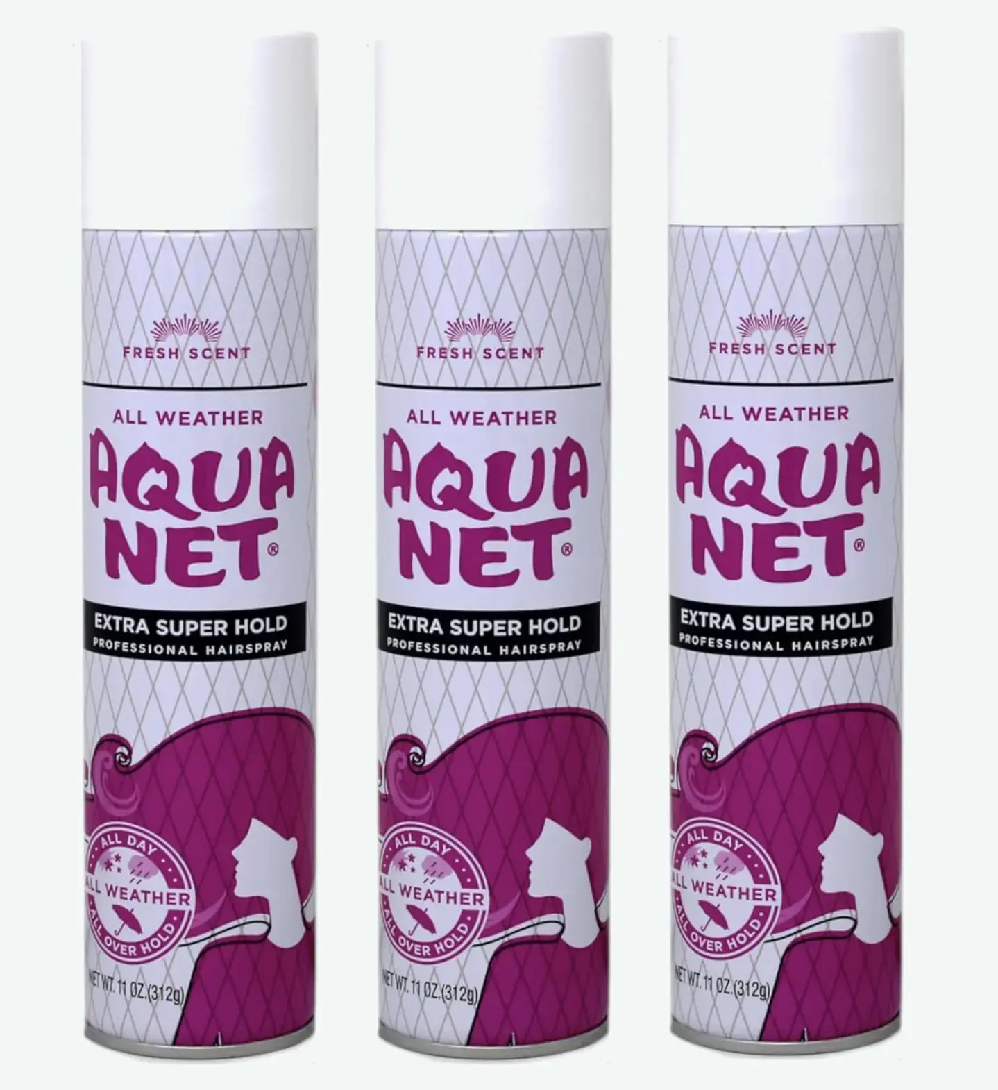 Aqua Net Professional Hair Spray Extra Super Hold Fresh Scent 11 OZ - Buy Packs and SAVE (Pack of 3)